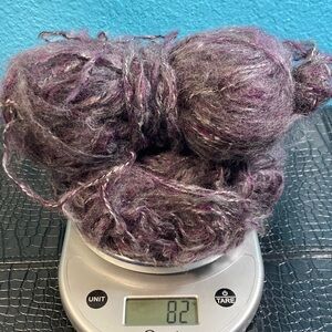 82 grams of Untagged Purple Textured Yarn